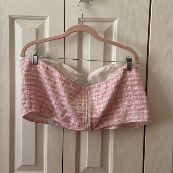 Cider NWOT Pink Tweed Plus Size Top - Picture 6 of 7